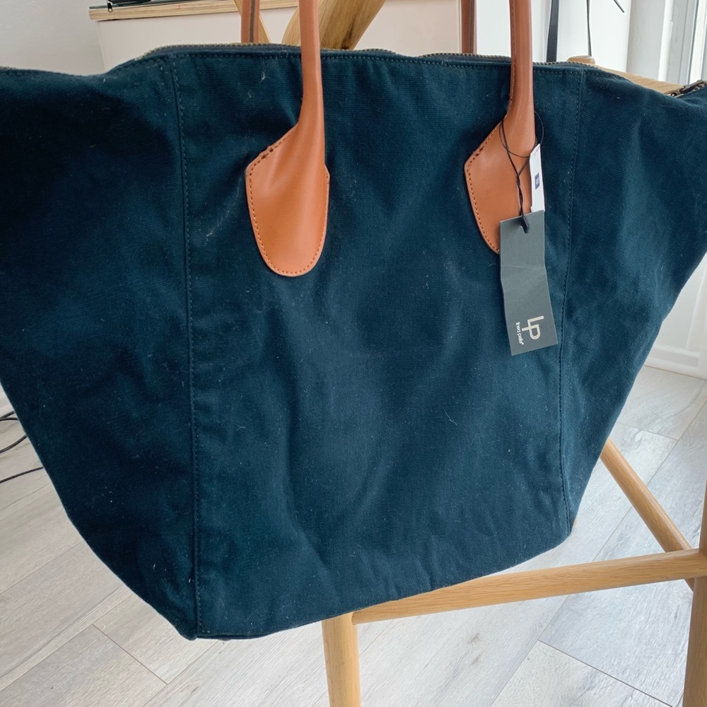 Blue denim canvas GAP tote
